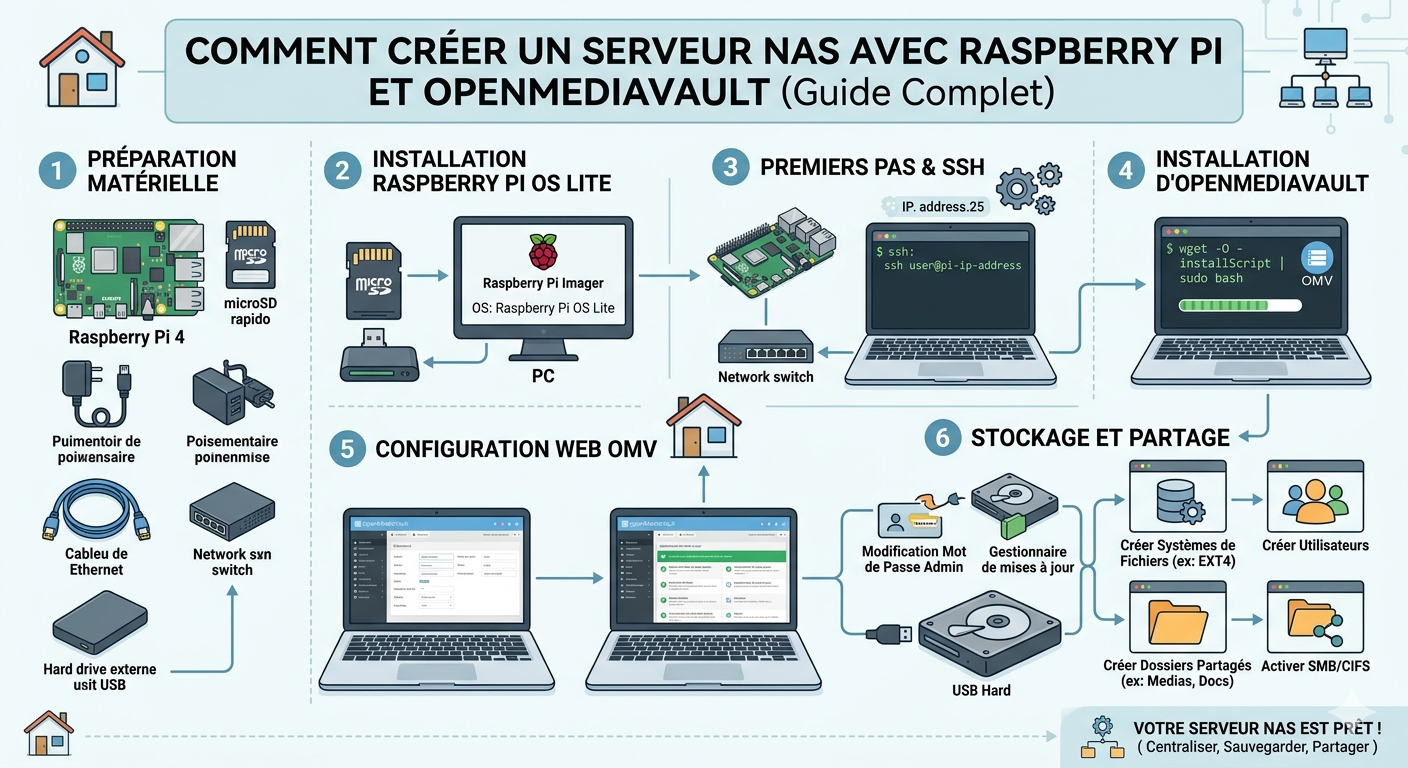 Comment créer un serveur NAS avec un Raspberry Pi et OpenMediaVault