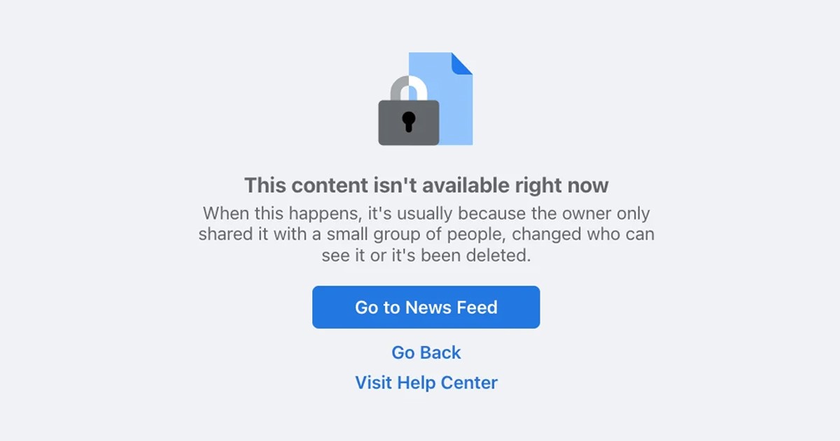 Facebook : Résoudre le message "Contenu indisponible" sur votre PC