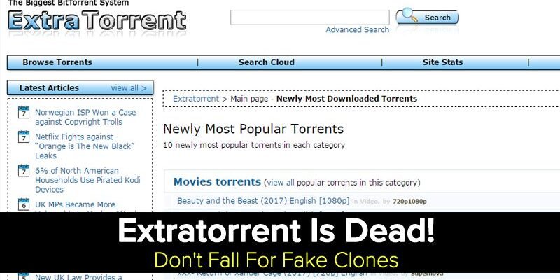 Extratorrent : La fin d'une ère ? Comment naviguer après la disparition des vrais sites