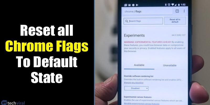 Comment Réinitialiser les Paramètres Expérimentaux de Google Chrome