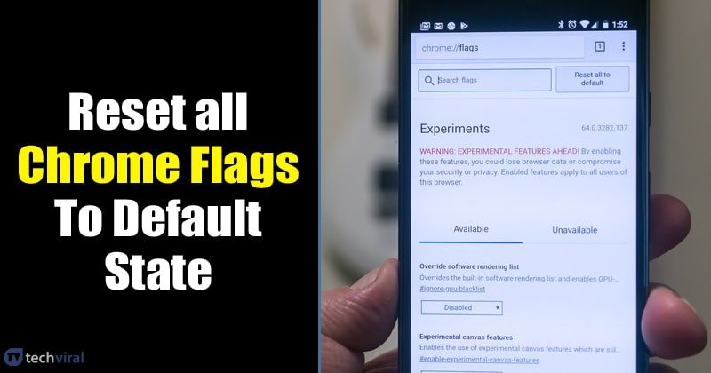 Comment Réinitialiser les Paramètres Expérimentaux de Google Chrome