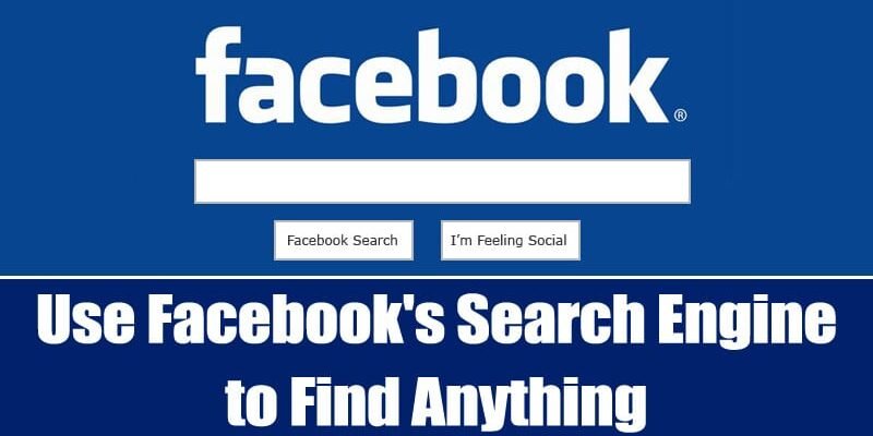 moteur de recherche Facebook