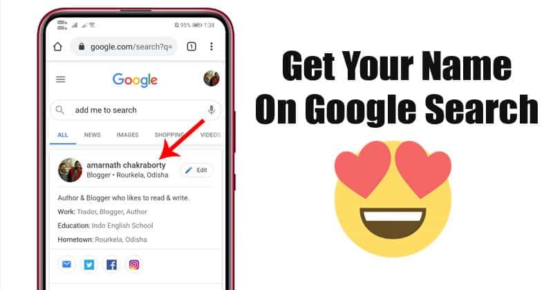 Comment Faire Pour Que Votre Nom Apparaisse Sur Google (et Qui Vous Êtes)