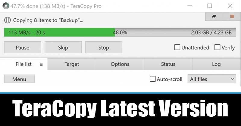 Télécharger et installer TeraCopy pour accélérer vos transferts de fichiers sous Windows 11